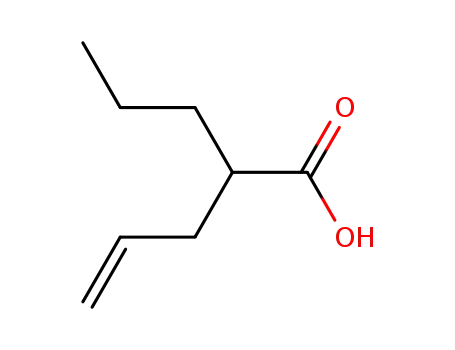 Molecular Structure of 1575-72-0 (2-PROPYL-4-PENTENOIC ACID)