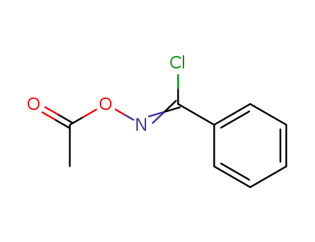 Molecular Structure of 51981-68-1 (Benzenecarboximidoyl chloride, N-(acetyloxy)-)
