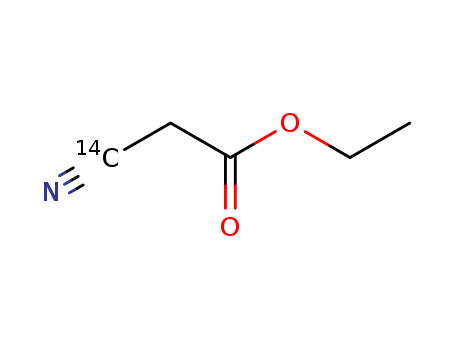 Acetic acid,2-cyano--<sup>14</sup>C-, ethyl ester