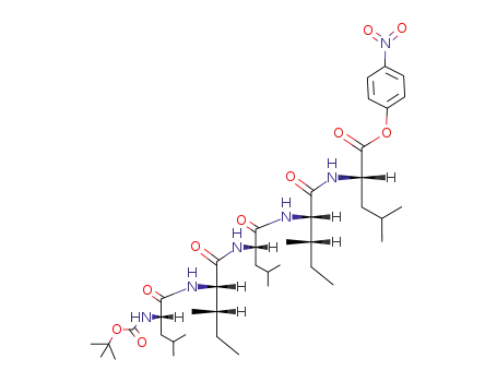 L-Leucine,
N-[(1,1-dimethylethoxy)carbonyl]-L-leucyl-L-isoleucyl-L-leucyl-L-isoleucyl-,
4-nitrophenyl ester