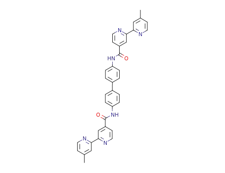 Molecular Structure of 913341-46-5 (bis(4'-methyl-2,2'-bipyridinyl-4-carboxamide)-N,N'-(4,4'-biphenylene))