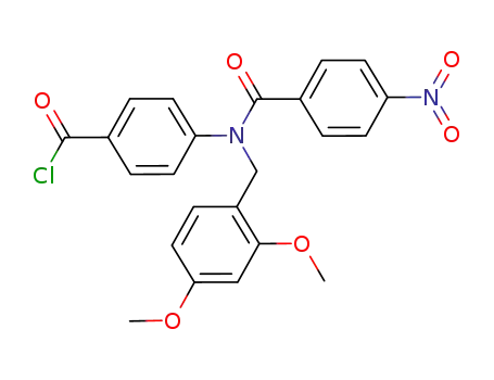 N-(2,4-dimethoxybenzyl)-4-(4-nitrobenzamido)benzoic acid chloride