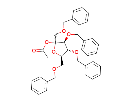 1,3,4,6-tetra-O-benzyl-D-fructofuranosyl acetate