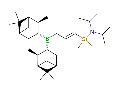(-)-B-<3-(diisopropylaminodimethylsillyl)allyl>diisopinocampheylborane