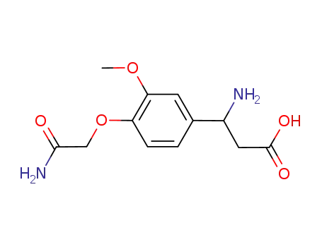 Molecular Structure of 554402-60-7 (3-amino-3-[4-(2-amino-2-oxoethoxy)-3-methoxyphenyl]propanoic acid)