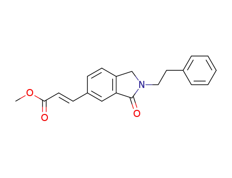 2-Propenoic acid,
3-[2,3-dihydro-3-oxo-2-(2-phenylethyl)-1H-isoindol-5-yl]-, methyl ester,
(2E)-