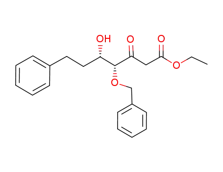 (4R,5S)-4-benzyloxy-5-hydroxy-3-oxo-7-phenylheptanoic acid ethyl ester