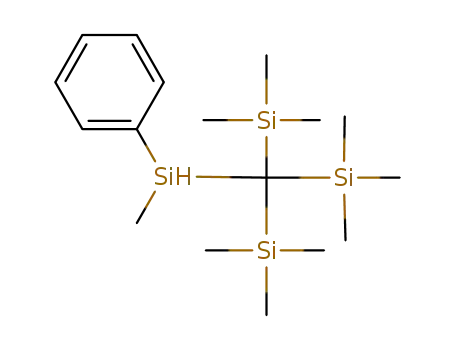 Molecular Structure of 72190-82-0 (Silane, [(methylphenylsilyl)methylidyne]tris[trimethyl-)