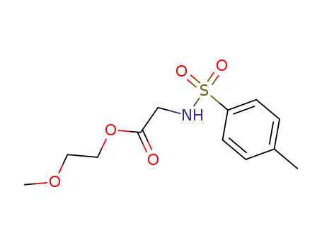 Molecular Structure of 900795-39-3 (2-methoxyethyl 2-(4-methylphenylsulfonamido)acetate)