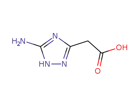 Molecular Structure of 143832-52-4 ((5-AMINO-4 H-[1,2,4]TRIAZOL-3-YL)-ACETIC ACID)