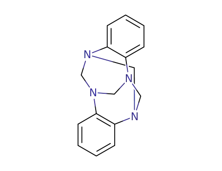 Molecular Structure of 220-52-0 (4,5,9,10-Dibenzo-1,3,6,8-tetraazatricyclo[4.4.1.13,8]-dodecane)