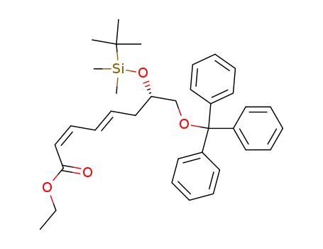 ethyl (2Z,4E,7S)-7-(tert-butyldimethylsilyloxy)-8-(trityloxy)octa-2,4-dienoate