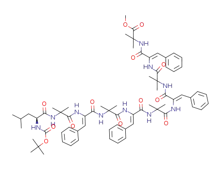 Boc-L-Leu-(Aib-Δ<sup>Z</sup>Phe)4-Aib-OMe