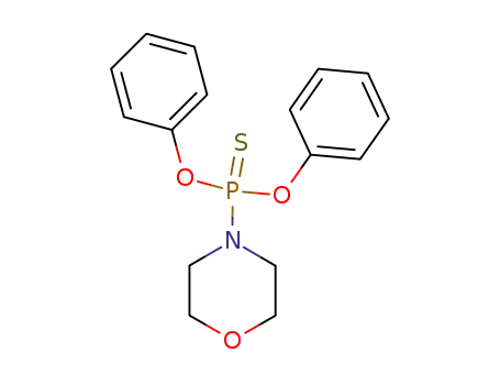 Molecular Structure of 22077-43-6 (Morpholinophosphonothioic acid O,O-diphenyl ester)