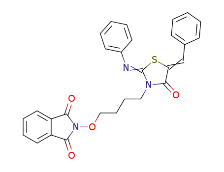 1H-Isoindole-1,3(2H)-dione,
2-[4-[4-oxo-2-(phenylimino)-5-(phenylmethylene)-3-thiazolidinyl]butoxy]-