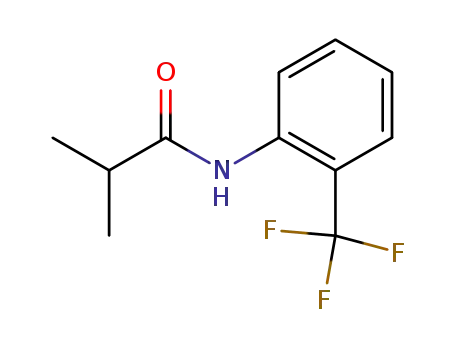 Molecular Structure of 1978-68-3 (Propanamide, 2-methyl-N-[2-(trifluoromethyl)phenyl]-)