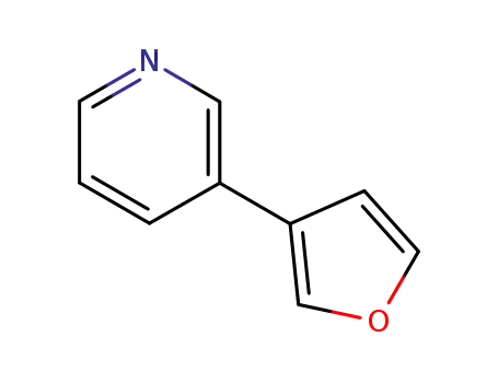 Molecular Structure of 55484-06-5 (3-(furan-3-yl)-pyridine)