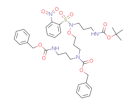 7-Oxa-2,6,11,15-tetraazahexadecanedioic acid,
6-[(2-nitrophenyl)sulfonyl]-11-[(phenylmethoxy)carbonyl]-,
1-(1,1-dimethylethyl) 16-(phenylmethyl) ester