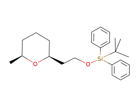 2H-Pyran,
2-[2-[[(1,1-dimethylethyl)diphenylsilyl]oxy]ethyl]tetrahydro-6-methyl-,
(2S,6S)-