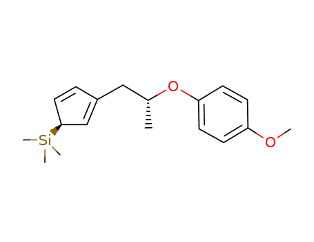 {3-[2-(4-methoxy-phenoxy)-propyl]-cyclopenta-2,4-dienyl}-trimethyl-silane