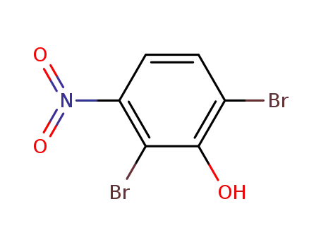 Molecular Structure of 100477-78-9 (Phenol, 2,6-dibromo-3-nitro-)