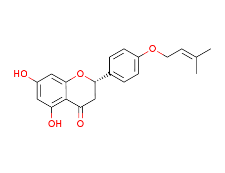 2,3-Dihydro-2α-[4-[(3-methyl-2-butenyl)oxy]phenyl]-5,7-dihydroxy-4H-1-benzopyran-4-one
