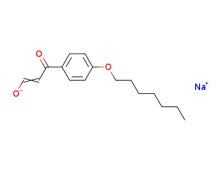 sodium 1-(4-heptylhydroxyphenyl)-3-on-1-propen-1-olate