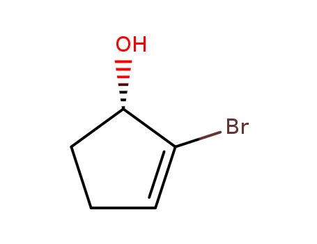 Molecular Structure of 156768-85-3 (2-Cyclopenten-1-ol, 2-bromo-, (1S)-)