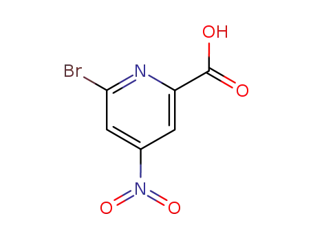 Molecular Structure of 231287-89-1 (6-Bromo-4-nitropyridine-2-carboxylic acid)