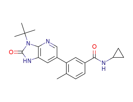 3-(3-tert-butyl-2-oxo-2,3-dihydro-1H-imidazo[4,5-b]pyridin-6-yl)-N-cyclopropyl-4-methylbenzamide