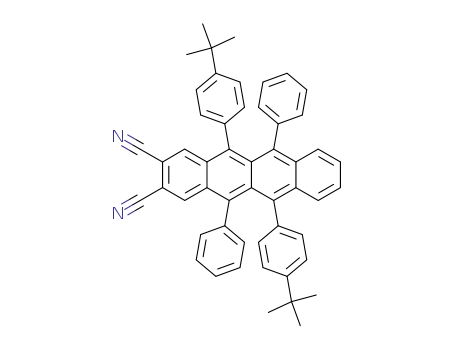5,11-Bis-(4-tert-butyl-phenyl)-6,12-diphenyl-naphthacene-2,3-dicarbonitrile