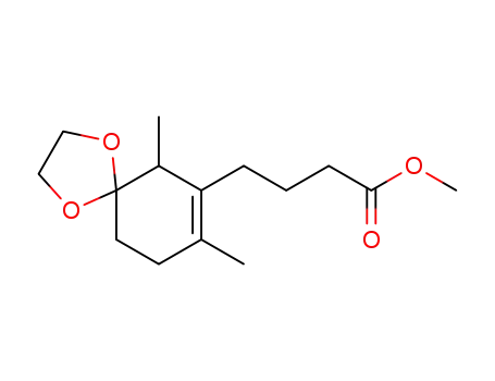 methyl 4-(6,8-dimethyl-1,4-dioxaspiro[4,5]dec-7-en-7-yl)butyrate