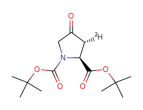 tert-butyl (2S,3R)-[3-<sup>2</sup>H<sub>1</sub>]-N-tert-butoxycarbonyl-4-oxoprolinate
