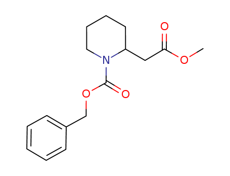 Benzyl 2-(2-methoxy-2-oxoethyl)piperidine-1-carboxylate
