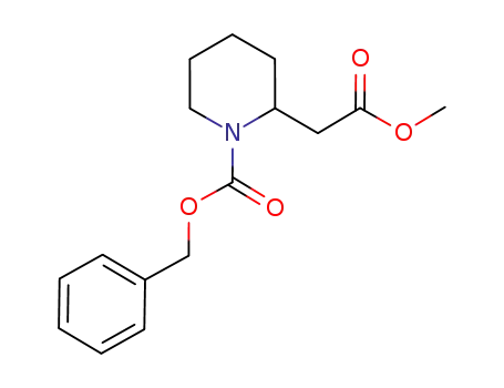 Molecular Structure of 169384-56-9 (Methyl N-Cbz-2-piperidineacetate)