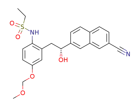(R)-7-{2-[2-(ethanesulfonyl)amino-5-(methoxymethoxy)phenyl]-1-hydroxyethyl}naphthalene-2-carbonitrile