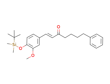 1-Hepten-3-one,
1-[4-[[(1,1-dimethylethyl)dimethylsilyl]oxy]-3-methoxyphenyl]-7-phenyl-,
(1E)-