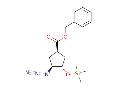 (1R,3S,4S)-3-azido-4-trimethylsilanyloxy-cyclopentane-1-carboxylic acid benzyl ester