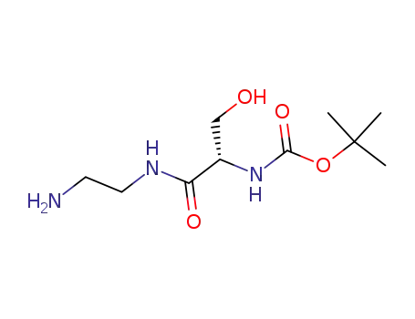 Molecular Structure of 234094-01-0 ([1-(2-Amino-ethylcarbamoyl)-2-hydroxy-ethyl]-carbamic acid tert-butyl ester)