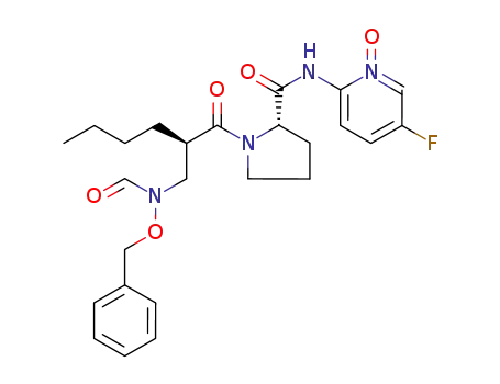 L-Prolinamide,
(2R)-2-butyl-N-formyl-N-(phenylmethoxy)-b-alanyl-N-(5-fluoro-1-oxido-2
-pyridinyl)-