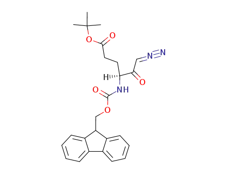 Hexanoic acid,
6-diazo-4-[[(9H-fluoren-9-ylmethoxy)carbonyl]amino]-5-oxo-,
1,1-dimethylethyl ester, (4S)-