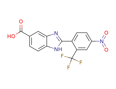 2-(4-nitro-2-trifluoromethyl-phenyl)-1<i>H</i>-benzoimidazole-5-carboxylic acid