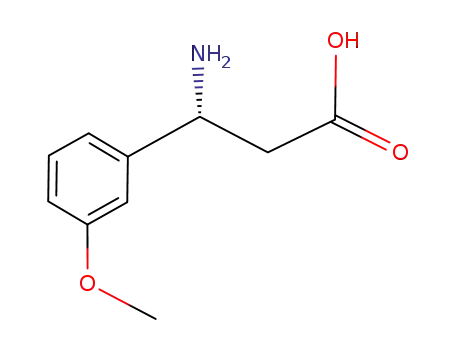 Molecular Structure of 783300-35-6 ((S)-3-AMINO-3-(3-METHOXY-PHENYL)-PROPIONIC ACID)