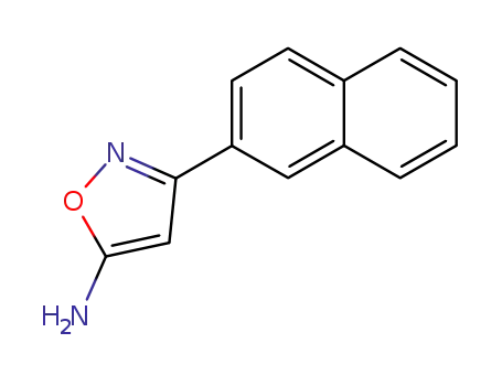 Molecular Structure of 334709-78-3 (3-naphthalen-2-yl-isoxazol-5-ylamine)