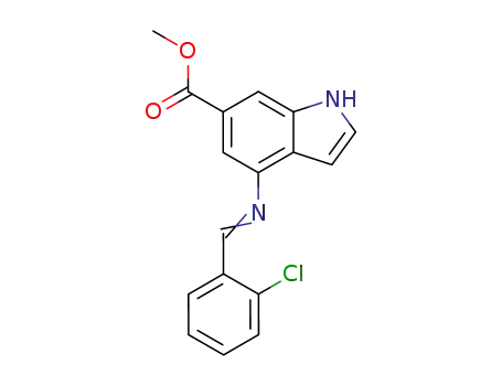 Methyl 4-[[(2-chlorophenyl)methylene]amino]-1H-indole-6-carboxylate