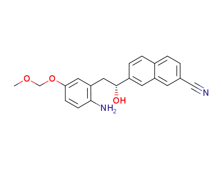(R)-7-{2-[2-amino-5-(methoxymethoxy)phenyl]-1-hydroxyethyl}naphthalene-2-carbonitrile