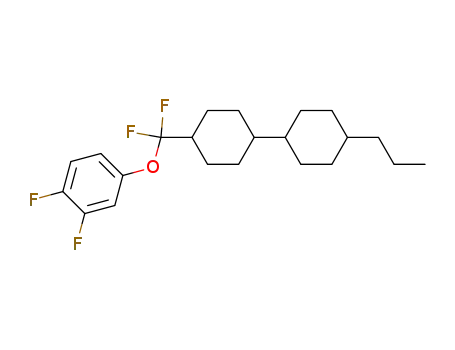 Molecular Structure of 208531-64-0 (4-[difluoro-[4-(4-propylcyclohexyl)cyclohexyl]methoxy]-1,2-difluoro-benzene)