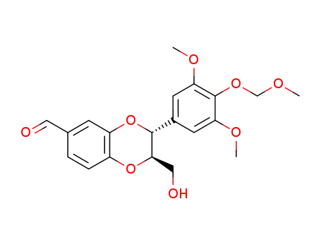 (2R,3R)-3-(3',5'-dimethoxy-4'-methoxymethoxyphenyl)-2-hydroxymethyl-2,3-dihydro-1,4-benzodioxin-6-carbaldehyde