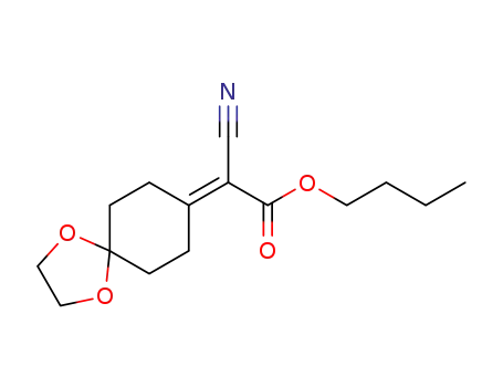 cyano-(1,4-dioxa-spiro[4.5]dec-8-ylidene)-acetic acid butyl ester