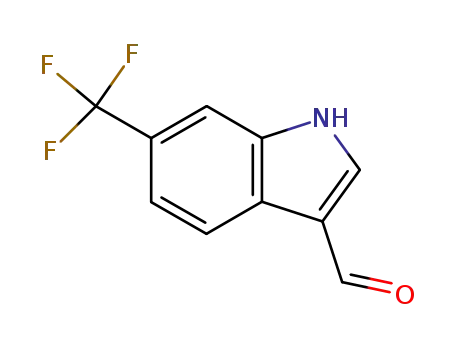 Molecular Structure of 13544-09-7 (1H-Indole-3-carboxaldehyde, 6-(trifluoromethyl)-)